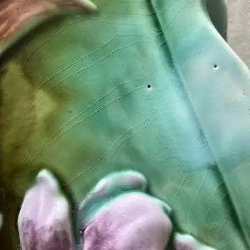 Art Nouveau French Majolica Floral Jardiniere