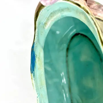 Art Nouveau French Majolica Floral Jardiniere