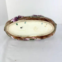 Art Nouveau French Majolica Floral Jardiniere