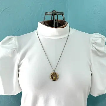 Art Nouveau Gold Filled Locket Necklace