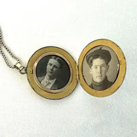 Art Nouveau Gold Filled Locket Necklace