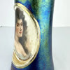 Art Nouveau Iridescent Portrait Vase
