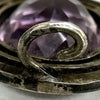 Arts and Crafts Sterling Silver Amethyst Brooch