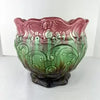 Arts and Crafts Weller Majolica Jardiniere 9” Tall