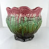 Arts and Crafts Weller Majolica Jardiniere 9” Tall