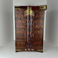 Antique Chinese Rattan Wedding Gift Box