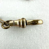 Rare Bilston Enamel Swivel Fob on PMCO Watch Chain Necklace
