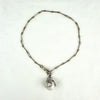 Rare Bilston Enamel Swivel Fob on PMCO Watch Chain Necklace