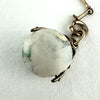 Rare Bilston Enamel Swivel Fob on PMCO Watch Chain Necklace