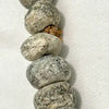 Carved Fossilized Wooly Mammoth Beaded Necklace