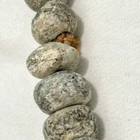 Carved Fossilized Wooly Mammoth Beaded Necklace