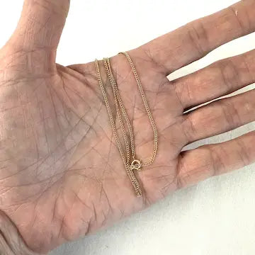 Child’s Vintage 10k Gold Dainty Curb Chain Necklace