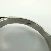 Color Changing Lab Alexandrite 10k White Gold Ring Size 5.5