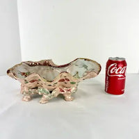 Rare Early 20th C Japanese Kutani Porcelain Shell Dish
