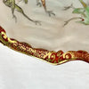Rare Early 20th C Japanese Kutani Porcelain Shell Dish