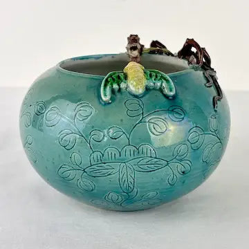 Early 20thc Chinese Turquoise Porcelain Brush Washer
