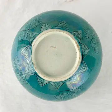 Early 20thc Chinese Turquoise Porcelain Brush Washer