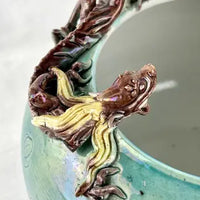 Early 20thc Chinese Turquoise Porcelain Brush Washer