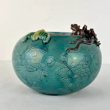 Early 20thc Chinese Turquoise Porcelain Brush Washer