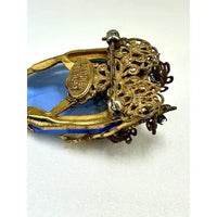 Early Hallmark Stanley Hagler Blue Rhinestone Brooch