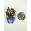 Early Hallmark Stanley Hagler Blue Rhinestone Brooch
