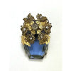 Early Hallmark Stanley Hagler Blue Rhinestone Brooch