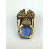 Early Hallmark Stanley Hagler Blue Rhinestone Brooch
