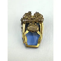 Early Hallmark Stanley Hagler Blue Rhinestone Brooch