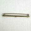 Edwardian 10K Gold and Amethyst and Seed Pearl Bar Pin