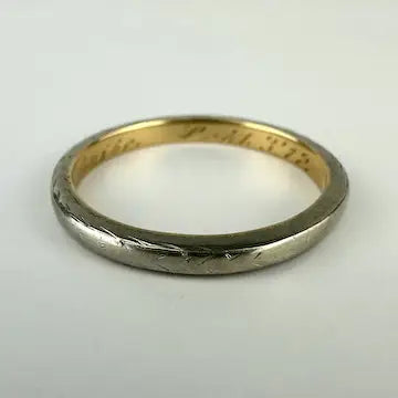 Edwardian 18k White Gold Ring