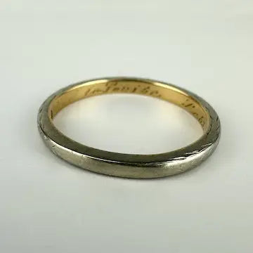 Edwardian 18k White Gold Ring