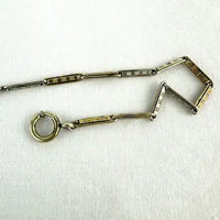 Edwardian White and Yellow Gold Filled Watch Chain