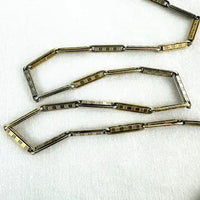 Edwardian White and Yellow Gold Filled Watch Chain