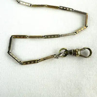 Edwardian White and Yellow Gold Filled Watch Chain