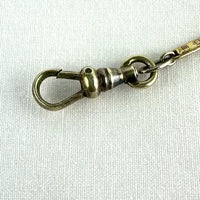 Edwardian White and Yellow Gold Filled Watch Chain