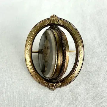 Family Photos & Mourning Brooches 14k Gold, Daguerreotype, Tintypes