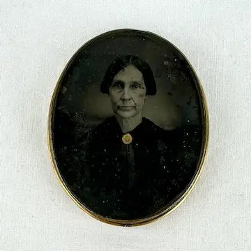 Family Photos & Mourning Brooches 14k Gold, Daguerreotype, Tintypes
