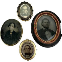 Family Photos & Mourning Brooches 14k Gold, Daguerreotype, Tintypes