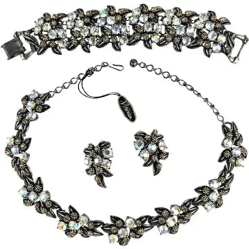 Florenza Mid Century Rhinestone Parure