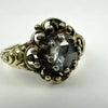 Georgian Revival 14k Gold Rose Cut Diamond Ring Size 6.5
