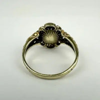 Georgian Revival 14k Gold Rose Cut Diamond Ring Size 6.5