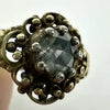Georgian Revival 14k Gold Rose Cut Diamond Ring Size 6.5