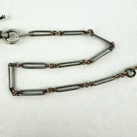 Gold Filled Watch Chain with Silver Swivel Shepherd’s Hook