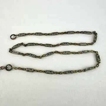 Gold Filled Watch Chain with Silver Swivel Shepherd’s Hook