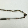 Gold Filled Watch Chain with Silver Swivel Shepherd’s Hook