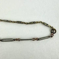 Gold Filled Watch Chain with Silver Swivel Shepherd’s Hook
