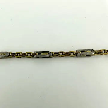 Gold Filled Watch Chain with Silver Swivel Shepherd’s Hook