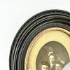 Rare Gutta Percha Oval Picture Frame