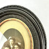 Rare Gutta Percha Oval Picture Frame