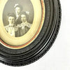 Rare Gutta Percha Oval Picture Frame